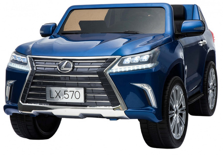 Lexus LX570 Lakierowane Autko dla 2 dzieci Niebieski  SUV + Pilot