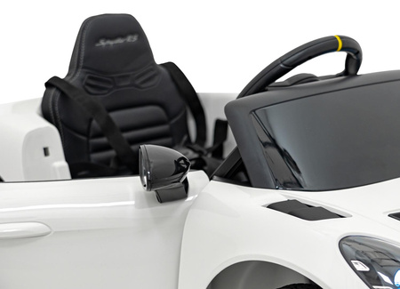 Pojazd Porsche Spyder RS 718 Biały sportowy samochód