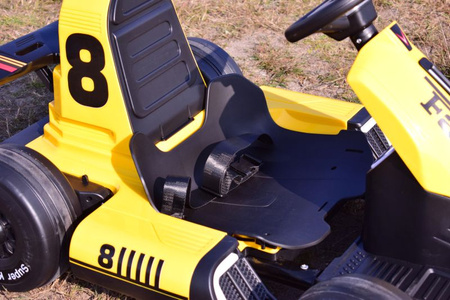 SZYBKI GOKART FANCY NA AKUMULATOR 12V, REGULOWANA  - ROZSUWANA RAMA,  SUPER ZABAWA\BDQ-8