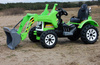 MOCNY TRAKTOR Z ŁYŻKĄ KINGDOM 12V  DWIE PRĘDKOŚCI/JS328A