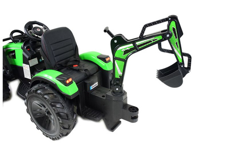 MEGA TRAKTOR Z ŁADOWARKĄ,KOPARKĄ, PRZYCZEPĄ 24 V SUPER-MOC OLBRZYMI