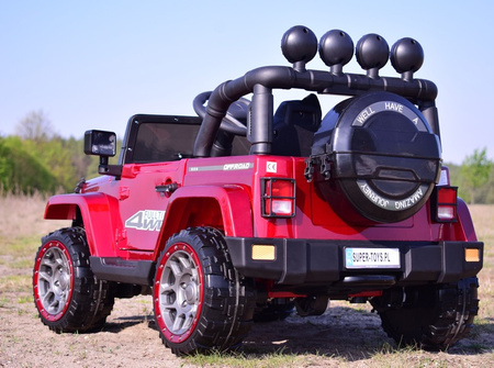 MEGA JEEP  FULLTIME, NAPĘD 4X4,  1X12V ,WOLNY START/ MIĘKKIE KOŁA, FUNKCJA BUJANIA EXCLUSIVE LAKIER/7588