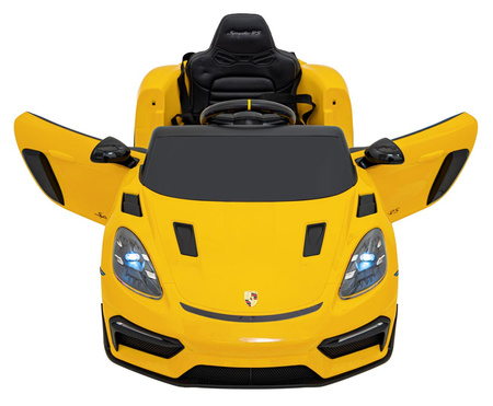 Pojazd Porsche Spyder RS 718 Żółty samochód sportowy