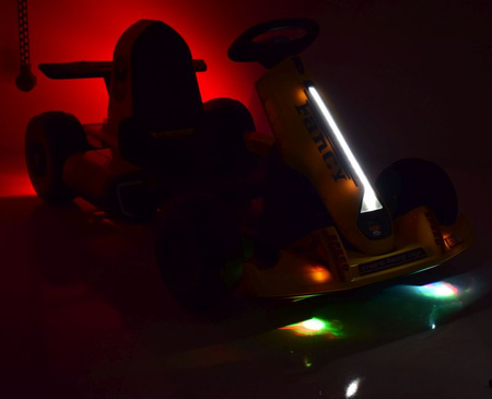 SZYBKI GOKART FANCY NA AKUMULATOR 12V, REGULOWANA  - ROZSUWANA RAMA,  SUPER ZABAWA\BDQ-8