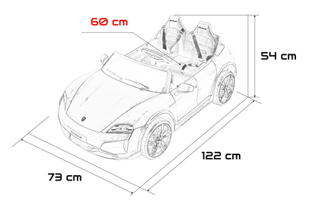 Pojazd Porsche Taycan Turbo S Różowy
