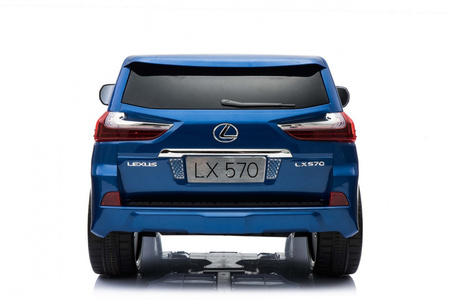 Lexus LX570 Lakierowane Autko dla 2 dzieci Niebieski  SUV + Pilot