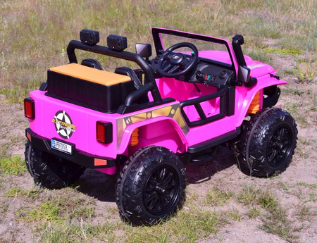 MEGA JEEP 4 SPEED  DLA DZIECKA I DLA RODZICA  4x4, DO 100 kg - STEROWANIE TELEFONEM, WALIZKA - HIT/XB1118