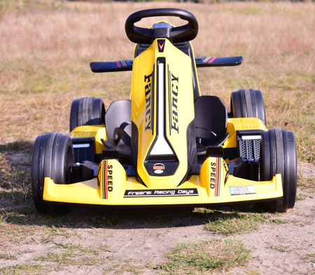 SZYBKI GOKART FANCY NA AKUMULATOR 12V, REGULOWANA  - ROZSUWANA RAMA,  SUPER ZABAWA\BDQ-8