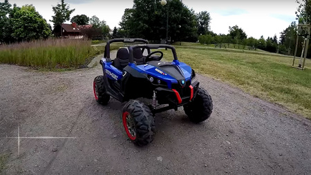 Buggy SuperStar dla dzieci Niebieski + Napęd 4x4 + Pilot + Bagażnik + MP3 LED + Blokada drzwi