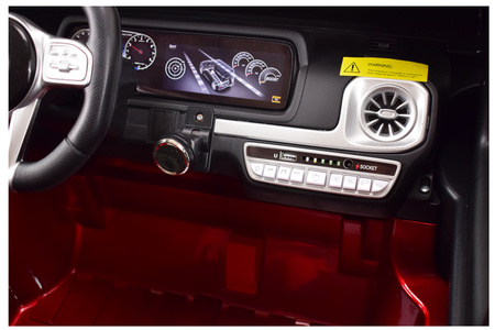 MERCEDES G63 AMG DLA 2 DZIECI, 24V, 4X4, MIĘKKIE KOŁA EVA, MIĘKKIE SIEDZENIE, LAKIER POLEROWANY FULL OPCJA/S-307