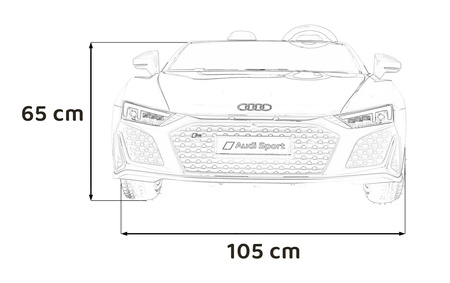 Pojazd Audi Spyder R8 LIFT Szary