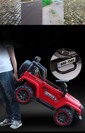 MEGA JEEP  FULLTIME, NAPĘD 4X4,  1X12V ,WOLNY START/ MIĘKKIE KOŁA,  EXCLUSIVE/7588