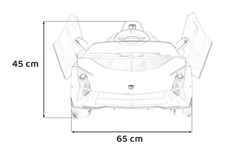 Pojazd Lamborghini Invencible Szary