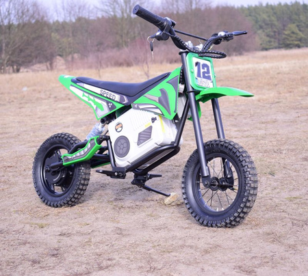 REWELACYJNY  MOTOR CROSSOWY SPEED   POMPOWANE KOŁA, STALOWA RAMA 36V/A9901