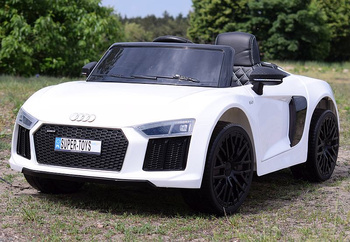 ORYGINALNE AUDI  R8 SPYDER  W NAJLEPSZEJ WERSJI, MIĘKKIE SIEDZENIE, PILOT 2.4 GHZ/ 2198