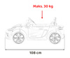 Pojazd Porsche Spyder RS 718 Biały sportowy samochód