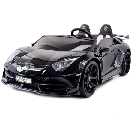 LICENCJONOWANY LAMBORGHINI AVENTADOR SVJ DLA 2 DZIECI FUNKCJA DRIFTU - LAKIER SUPER JAKOŚĆ, MIĘKKIE SIEDZENIE, MIĘKKIE KOŁA/SX2028