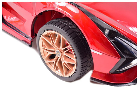ORYGINALNE LAMBORGHINI SIAN, MIĘKKIE KOŁA, MIĘKKIE SIEDZENIE,  FUNKCJA BUJANIA - FULL OPCJA /QLS6388