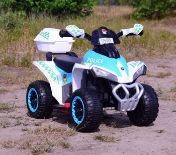 QUAD NA AKUMULATOR POLICJA  Z KUFERKIEM - SUPER JAKOŚĆ/GTS-1188A