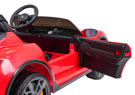 Pojazd Porsche Taycan Turbo S Czerwony