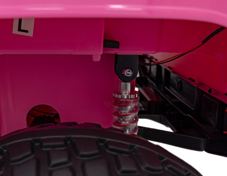 Auto terenowe OFF-ROAD 3.0 dla dzieci Różowy + Pilot + Wolny Start + Pasy + Audio LED