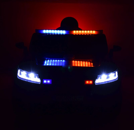 AUTO NA AKUMULATOR NAJNOWSZA POLICJA, KOGUTY, DŹWIĘKI, PILOT/BLT-201