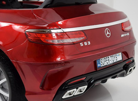 MERCEDES S63 AMG LICENCJA,LAKIER,  MIĘKKIE KOŁA EVA FULL OPCJA/HL169