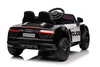 Audi R8 Policja na akumulator dla dzieci + Pilot + EVA + Wolny Start + MP3 LED