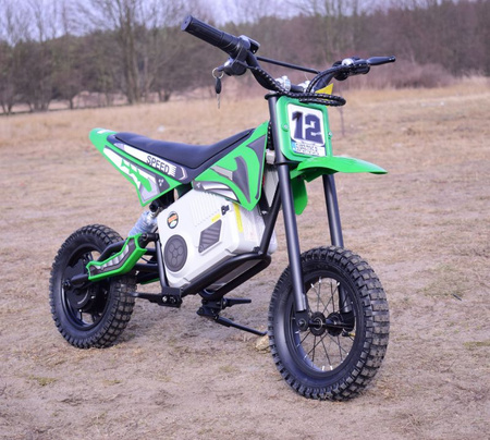 REWELACYJNY  MOTOR CROSSOWY SPEED   POMPOWANE KOŁA, STALOWA RAMA 36V/A9901