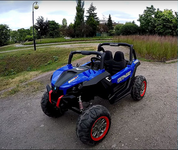 Buggy SuperStar dla dzieci Niebieski + Napęd 4x4 + Pilot + Bagażnik + MP3 LED + Blokada drzwi