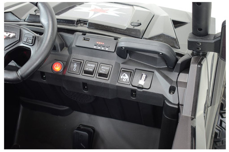 BUGGY 6 KOŁOWY DLA 2 DZIECI, ELEKTRYCZNA WYWROTKA, MIĘKKIE KOŁA, MIĘKKIE SIEDZENIE 800 WAT/XB1038