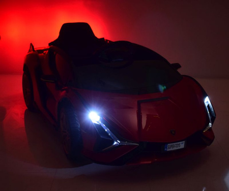 ORYGINALNE LAMBORGHINI SIAN, MIĘKKIE KOŁA, MIĘKKIE SIEDZENIE,  FUNKCJA BUJANIA - FULL OPCJA /QLS6388