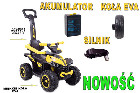 QUAD NA AKUMULATOR, JEŹDZIK, ODPYCHACZ, PCHACZ -  POJAZD WIELOFUNKCYJNY /921A