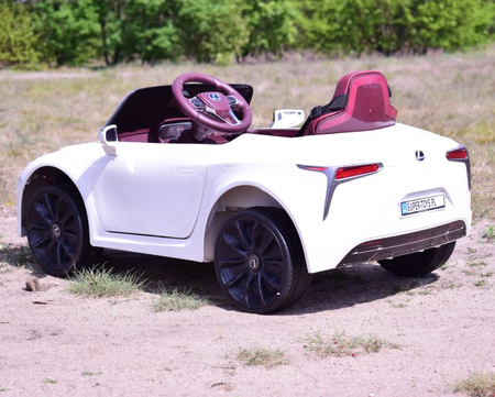 ORYGINALNY LEXUS LC500 NA NAJLEPSZEJ WERSJI, MIĘKKIE KOŁA, MIĘKKIE SIEDZENIE/JE1618