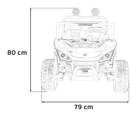 Pojazd Buggy SPEEDY 4x4 Czerwony