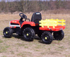 SUPER TRAKTOR FAST NA AKUMULATOR Z PRZYCZEPĄ, MIĘKKIE KOŁA, MIĘKKIE SIEDZENIE, PILOT/JC005