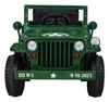 Autko Wojskowe Retro dla dzieci Zielony + Napęd 4x4 + Pilot + 2 Bagażniki