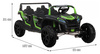 Pojazd 4-osobowy Buggy ATV RACING UTV2000 Z Baterią Li-ion Zielony