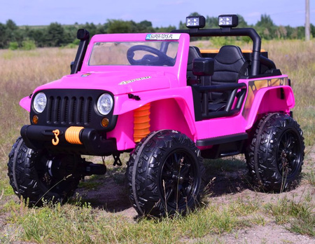 MEGA JEEP 4 SPEED  DLA DZIECKA I DLA RODZICA  4x4, DO 100 kg - STEROWANIE TELEFONEM, WALIZKA - HIT/XB1118
