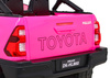 Toyota Hilux na akumulator dla dzieci, Różowy Pickup + Napęd 4x4 + Pilot