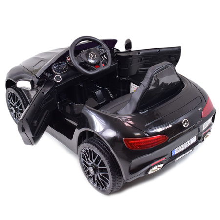MERCEDES NA AKUMULATOR AMG GT, MIĘKKIE KOŁA EVA, MIĘKKIE SIEDZENIE/HL2588