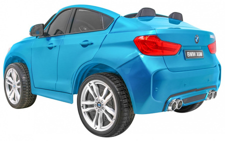 SUV BMW X6M XXL dla 2 dzieci Lakier Niebieski + Pilot