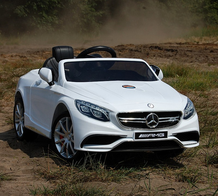 MERCEDES S63 AMG LICENCJA,  MIĘKKIE KOŁA EVA FULL OPCJA/HL169