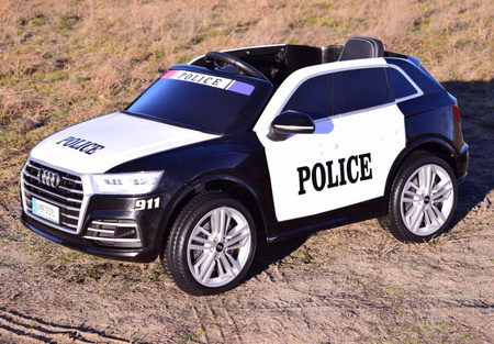 AUDI Q5 POLICJA , MIĘKKIE KOŁA, MIĘKKIE SIEDZENIE, RADIO FM, BLUETOOTH -  PEŁNA OPCJA/S305