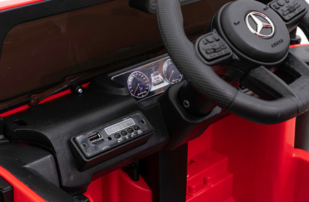 Mercedes AMG G63 dla dzieci Czerwony + Pilot