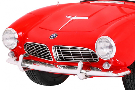Autko BMW 507 Retro elektryczne dla dzieci Czerwony Roadster