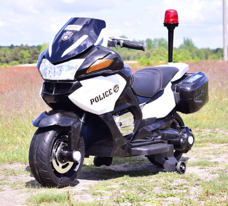 NAJWIĘKSZY SUPER SZYBKI MOTOR  ŚCIGACZ POLICYJNY 118, MIĘKKIE KOŁA, MIĘKKIE SIEDZENIE, GAZ W RĄCZCE, HAMULEC /HZB118