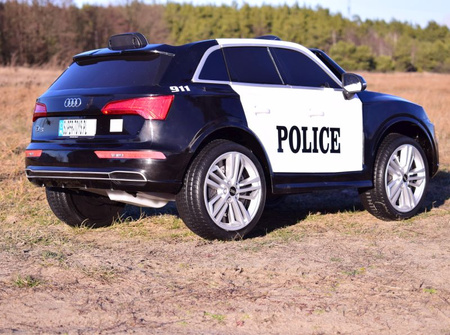 AUDI Q5 POLICJA , MIĘKKIE KOŁA, MIĘKKIE SIEDZENIE, RADIO FM, BLUETOOTH -  PEŁNA OPCJA/S305