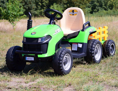 SUPER TRAKTOR LABOR- NA AKUMULATOR Z PRZYCZEPĄ I KIPREM/BBH030