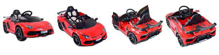 ORYGINALNE LAMBORGHINI AVENTADOR - WERSJA KARBON -  MIĘKKIE KOŁA, MIĘKKIE SIEDZENIE, SUPER JAKOŚĆ/SX2018